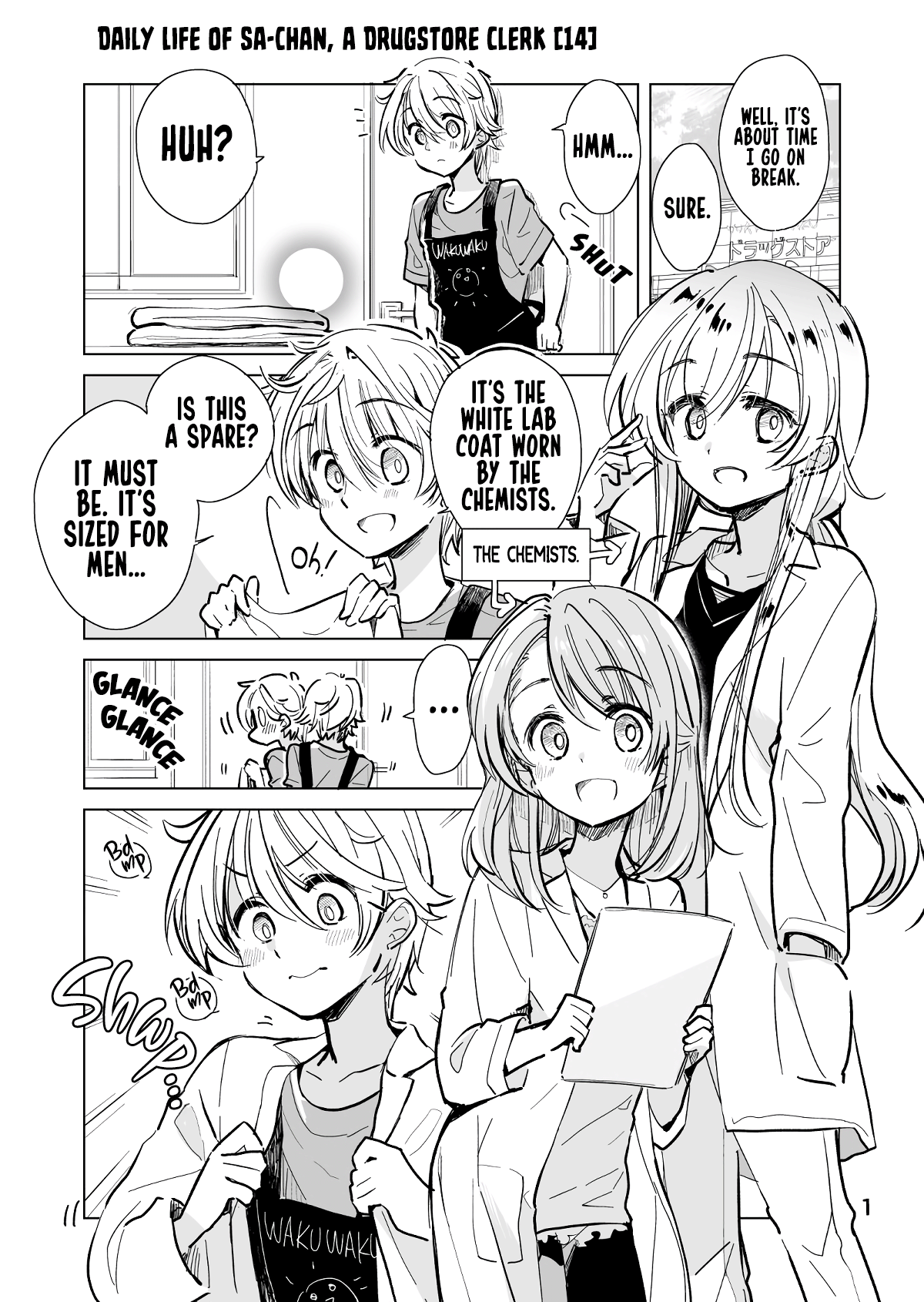 Daily Life of Sa-chan, a Drugstore Clerk Chapter 14 page 1 - Chapter 14