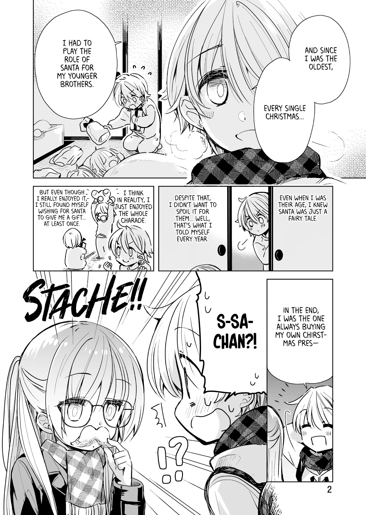 Daily Life of Sa-chan, a Drugstore Clerk Chapter 16.5 page 2 - Chapter 16.5: Christmas Special