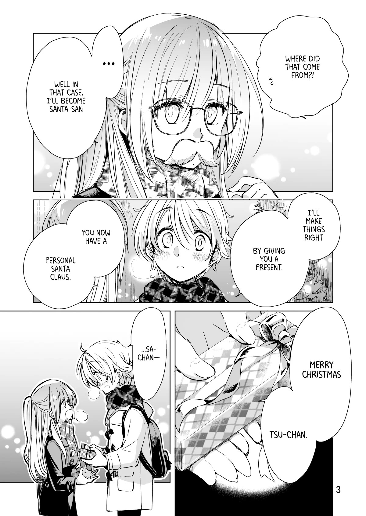Daily Life of Sa-chan, a Drugstore Clerk Chapter 16.5 page 3 - Chapter 16.5: Christmas Special
