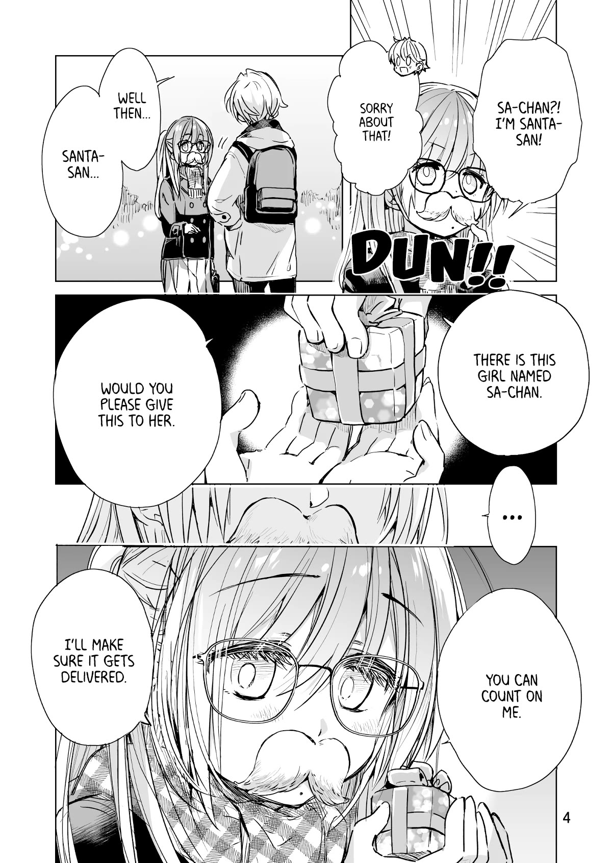 Daily Life of Sa-chan, a Drugstore Clerk Chapter 16.5 page 4 - Chapter 16.5: Christmas Special