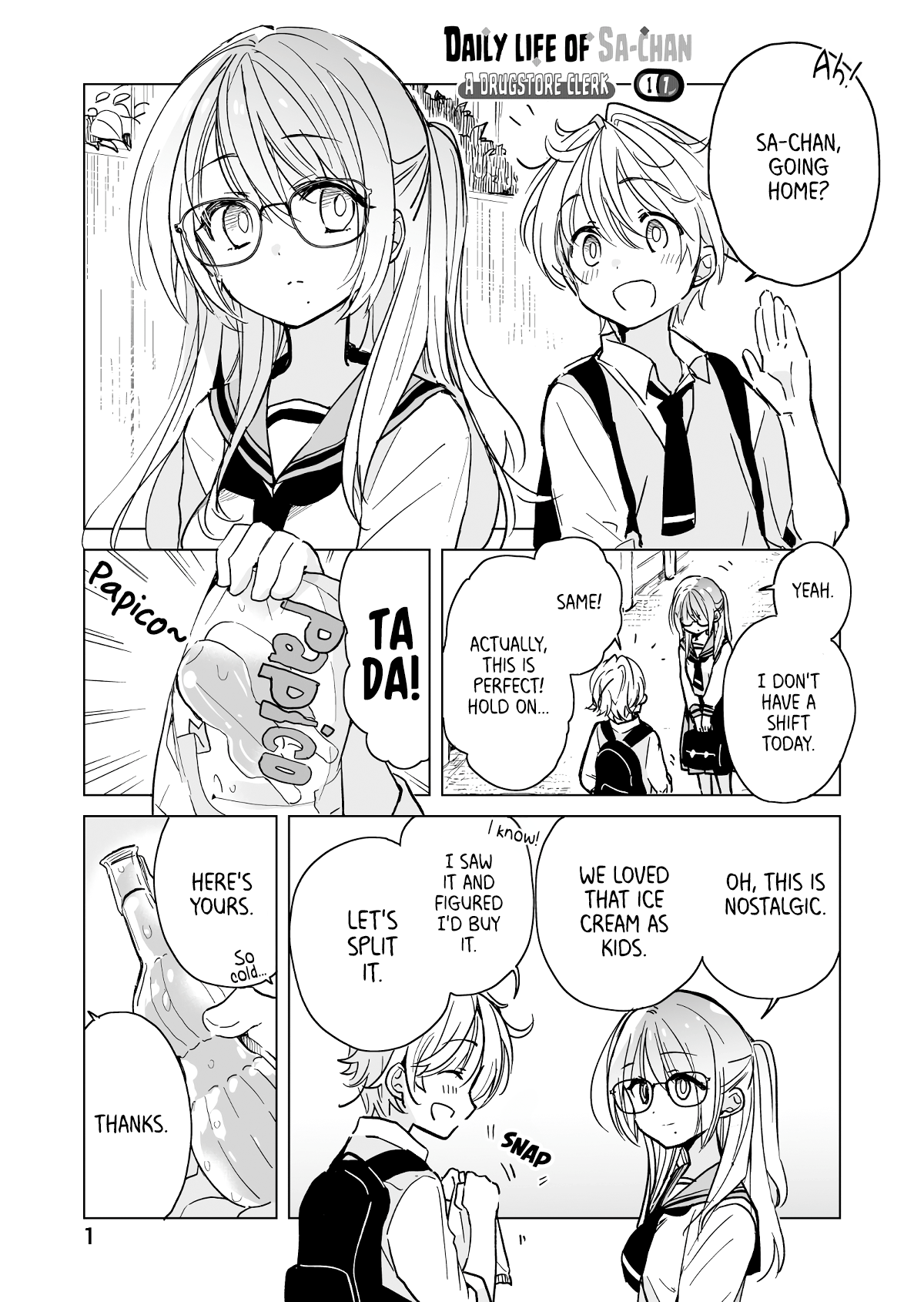 Daily Life of Sa-chan, a Drugstore Clerk Chapter 17 page 1 - Chapter 17