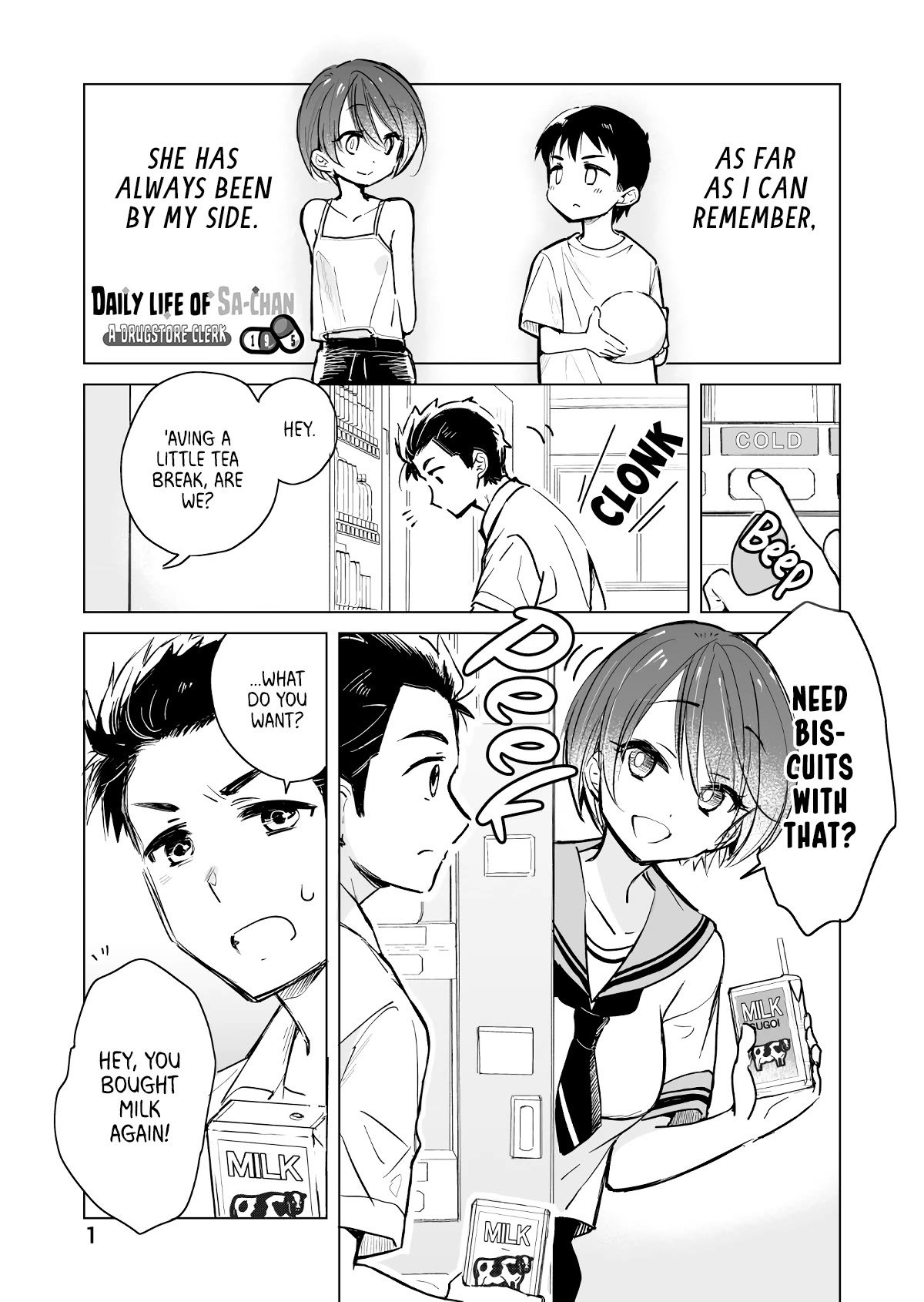 Daily Life of Sa-chan, a Drugstore Clerk Chapter 19.5 page 1 - Chapter 19.5