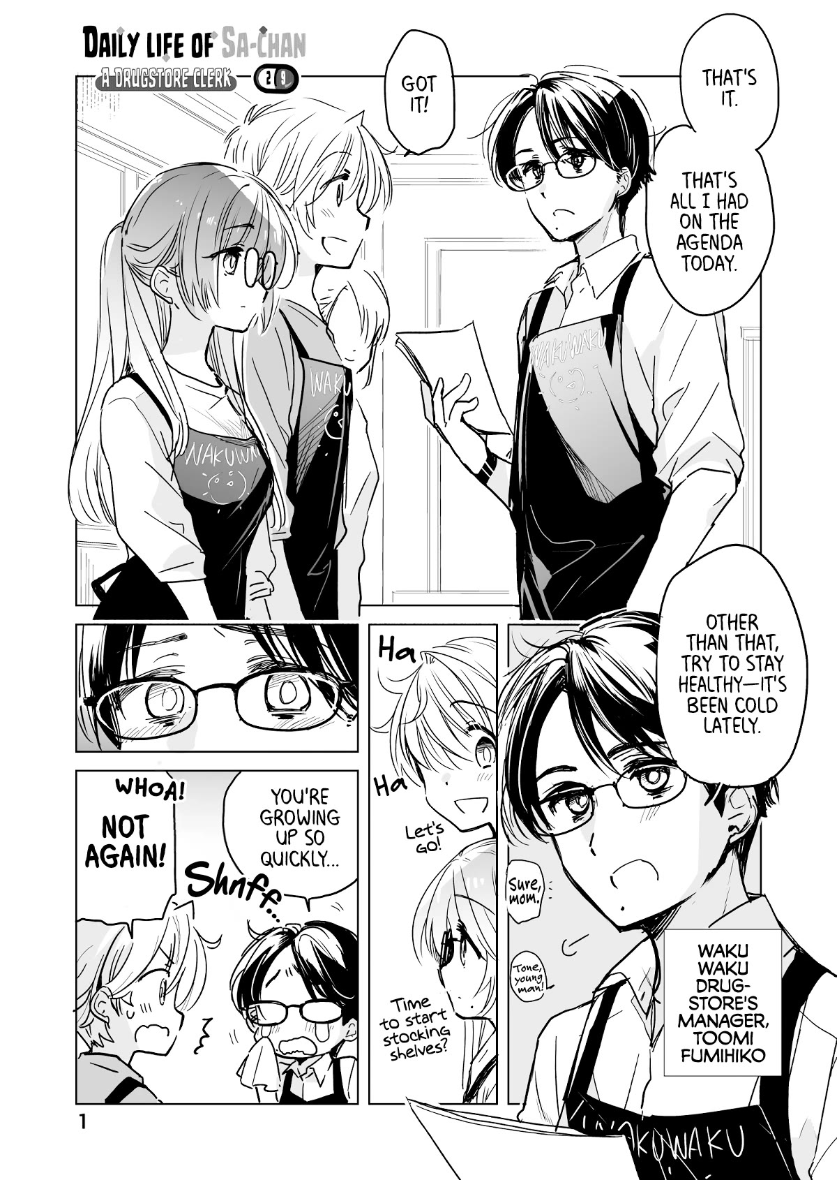 Daily Life of Sa-chan, a Drugstore Clerk Chapter 29 page 1 - Chapter 29