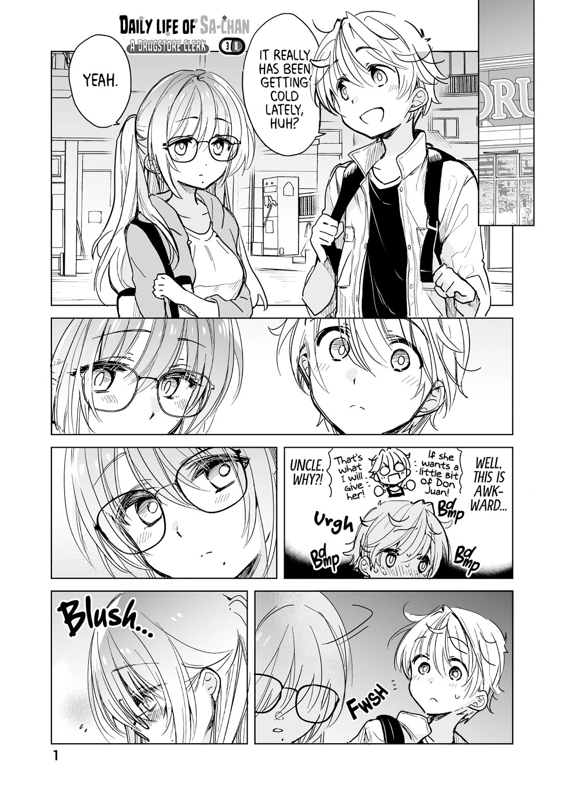 Daily Life of Sa-chan, a Drugstore Clerk Chapter 30 page 1 - Chapter 30