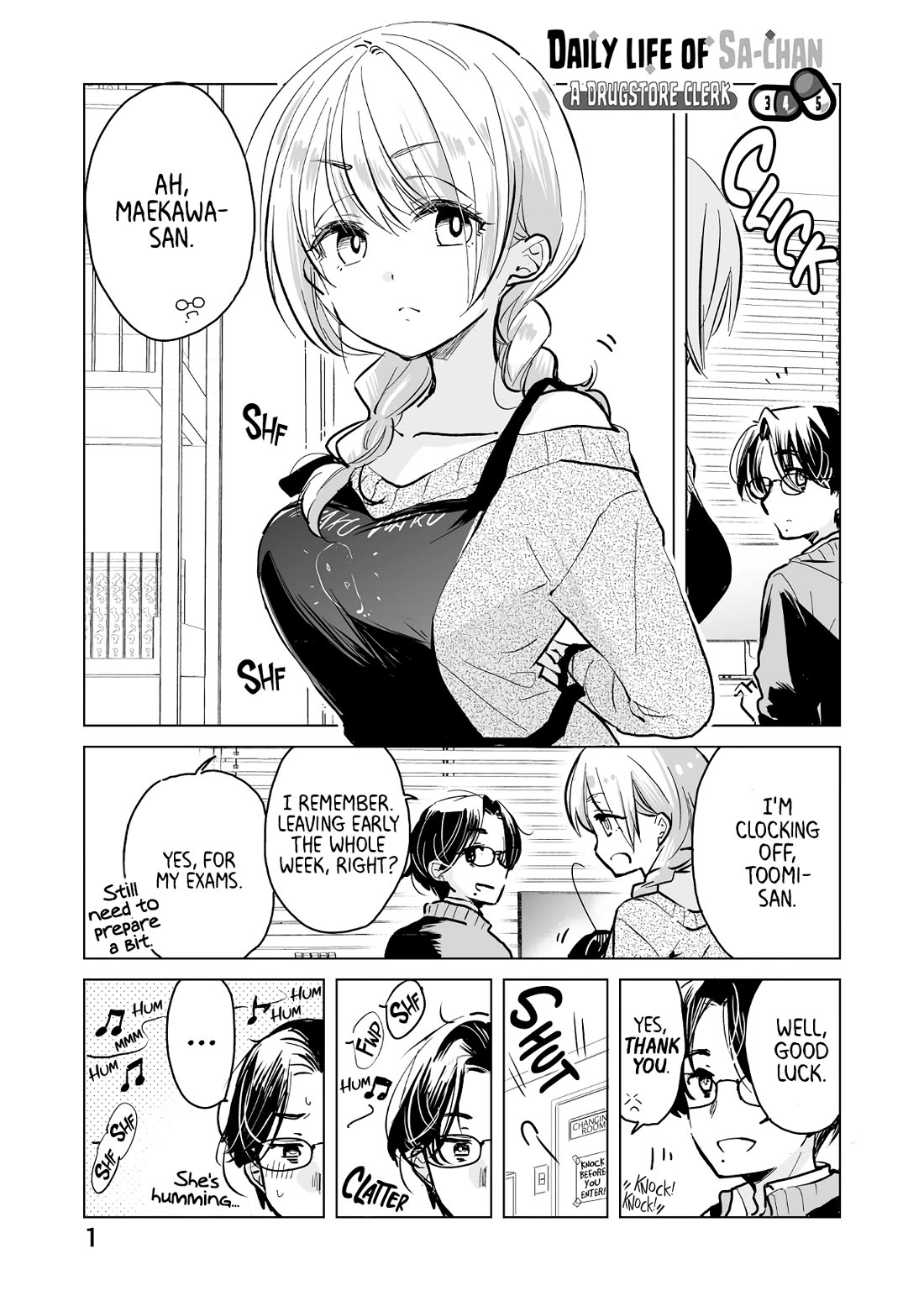 Daily Life of Sa-chan, a Drugstore Clerk Chapter 34.5 page 1 - Chapter 34.5