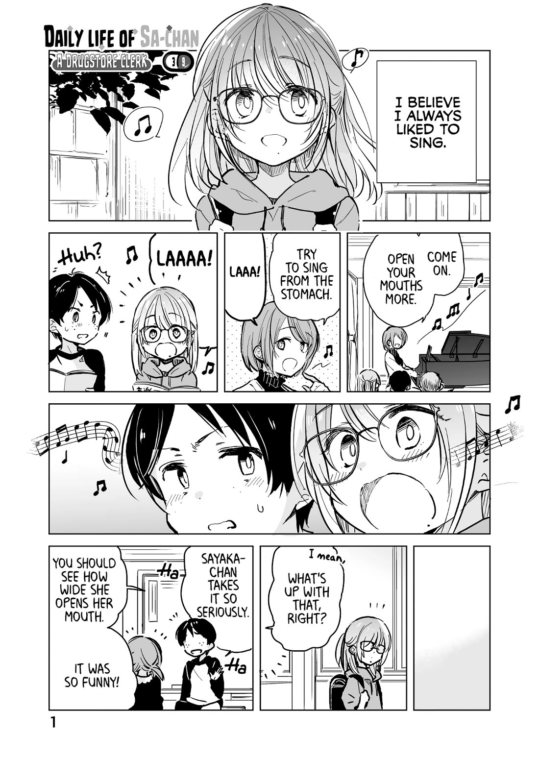 Daily Life of Sa-chan, a Drugstore Clerk Chapter 39 page 1 - Chapter 39