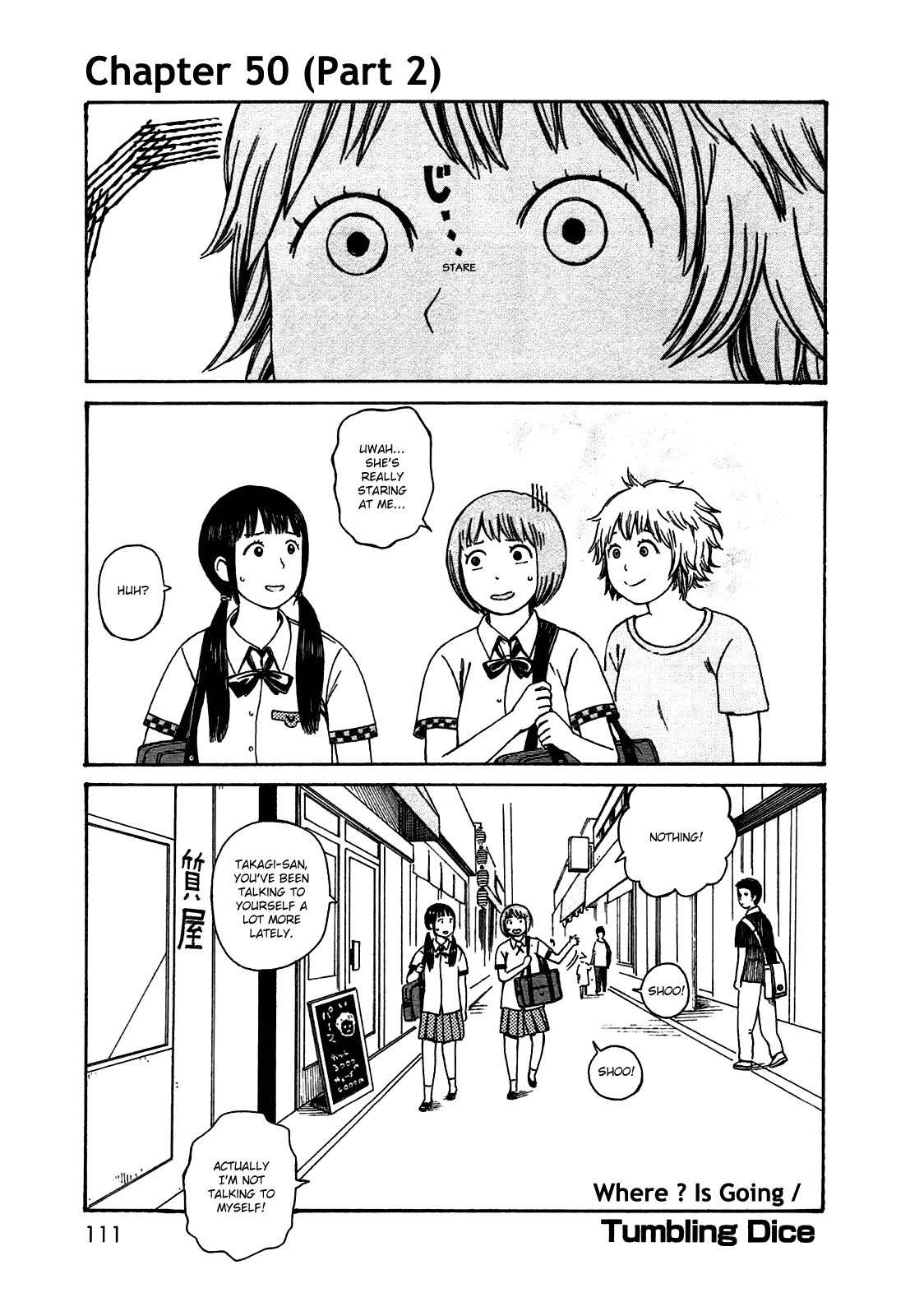 Dainana Joshikai Houkou Chapter 50.2 page 1 - Chapter 50.2: Where ? is Going / Tumbling Dice