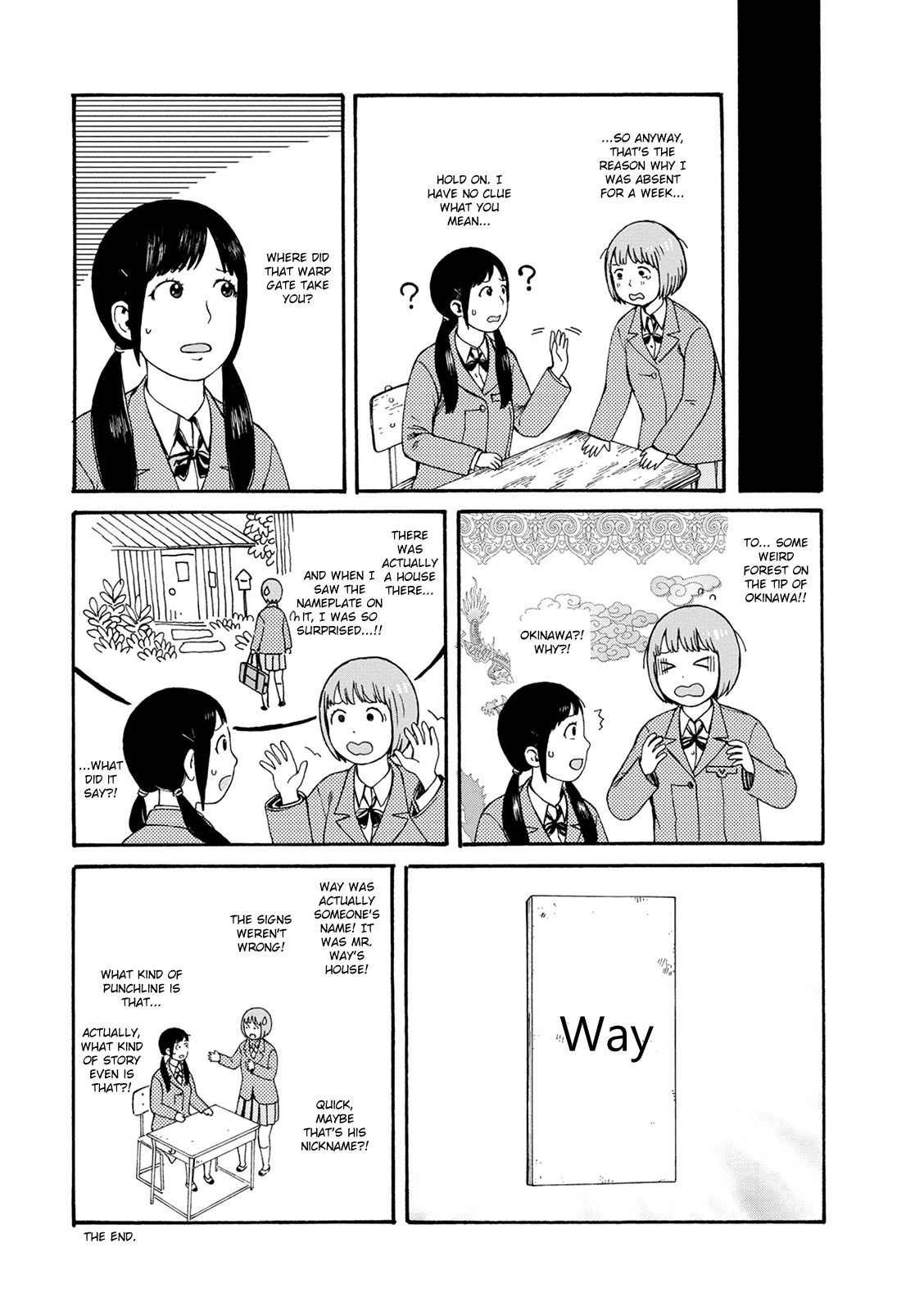 Dainana Joshikai Houkou Chapter 57 page 5 - Chapter 57: Quick Way / The signpost