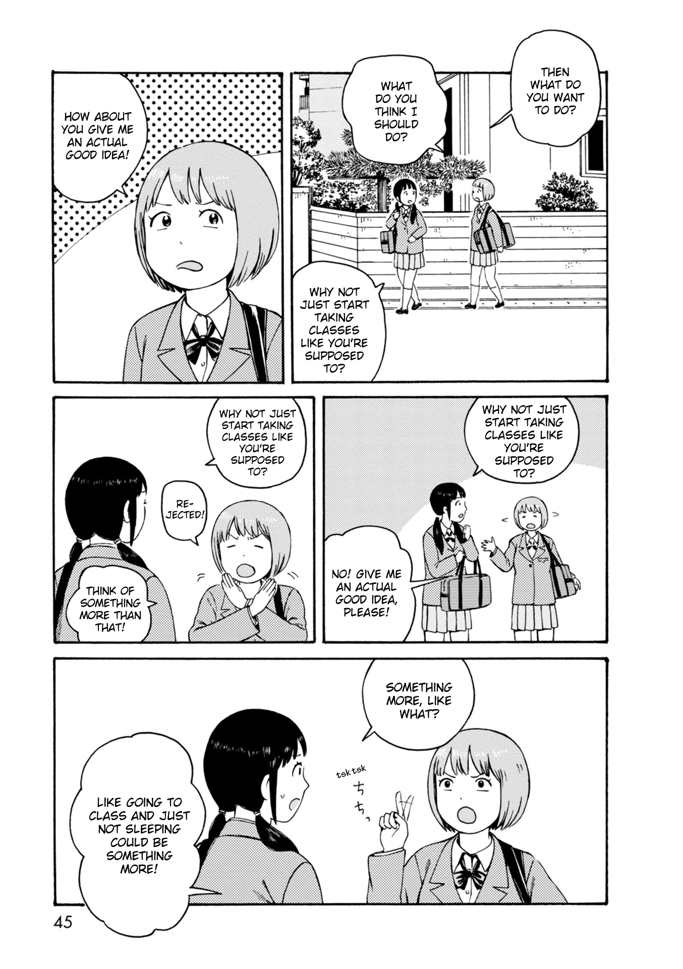Dainana Joshikai Houkou Chapter 63 page 5 - Chapter 63: Expansion of a Kind World / Standing not sleeping