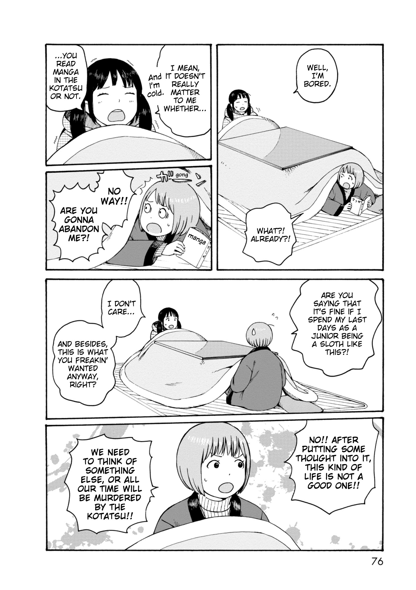 Dainana Joshikai Houkou Chapter 65 page 6 - Chapter 65: Demise in the Kotatsu / Let's die together