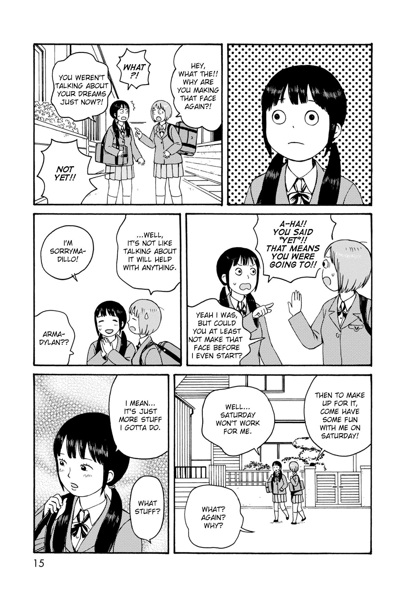 Dainana Joshikai Houkou Chapter 69 page 15 - Chapter 69: Flashing / Blinking signal
