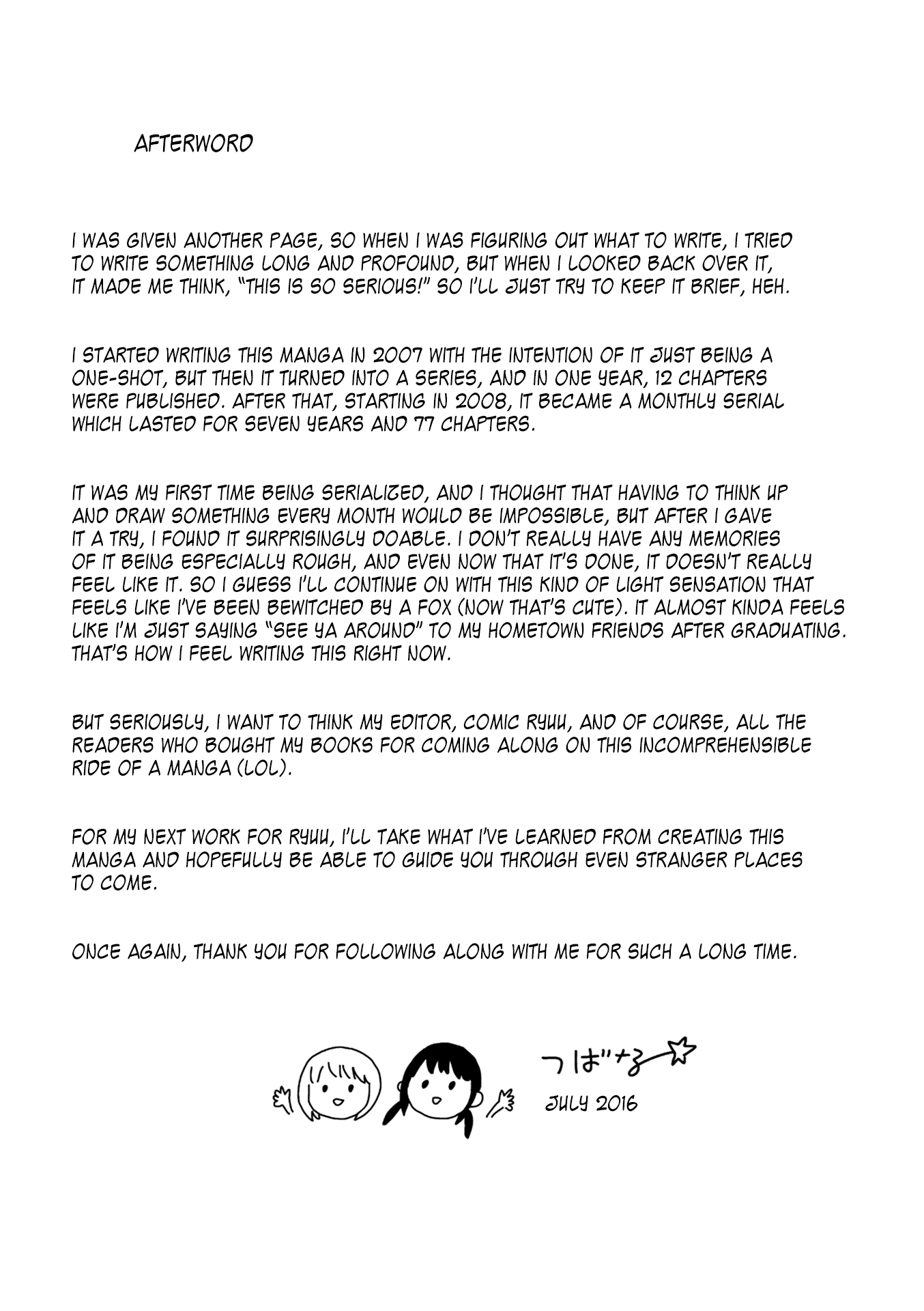 Dainana Joshikai Houkou Chapter 77 page 46 - Chapter 77: I Loved You. / Once [END]