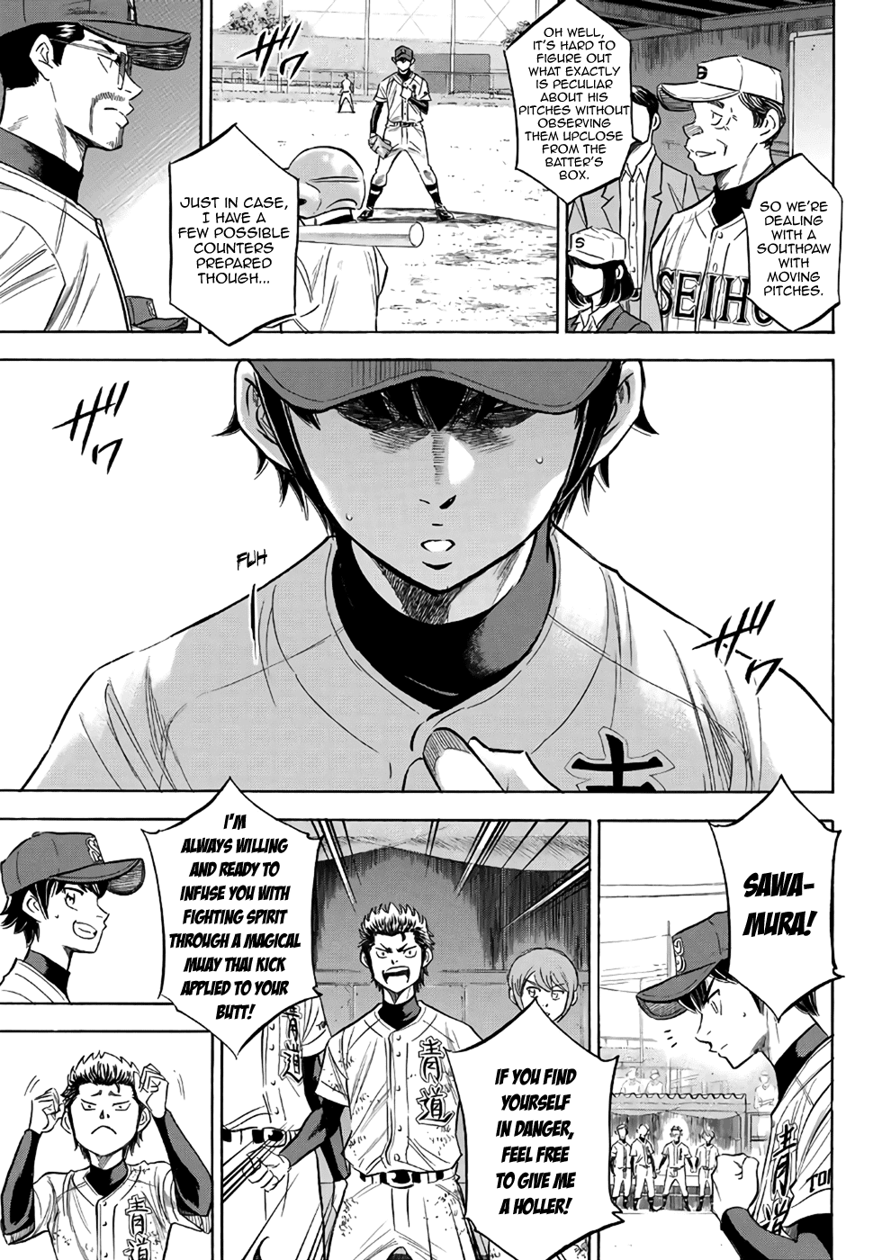 Daiya no A - Act II Chapter 121 page 6 - Chapter 121: The Southpaw With Moving Pitches