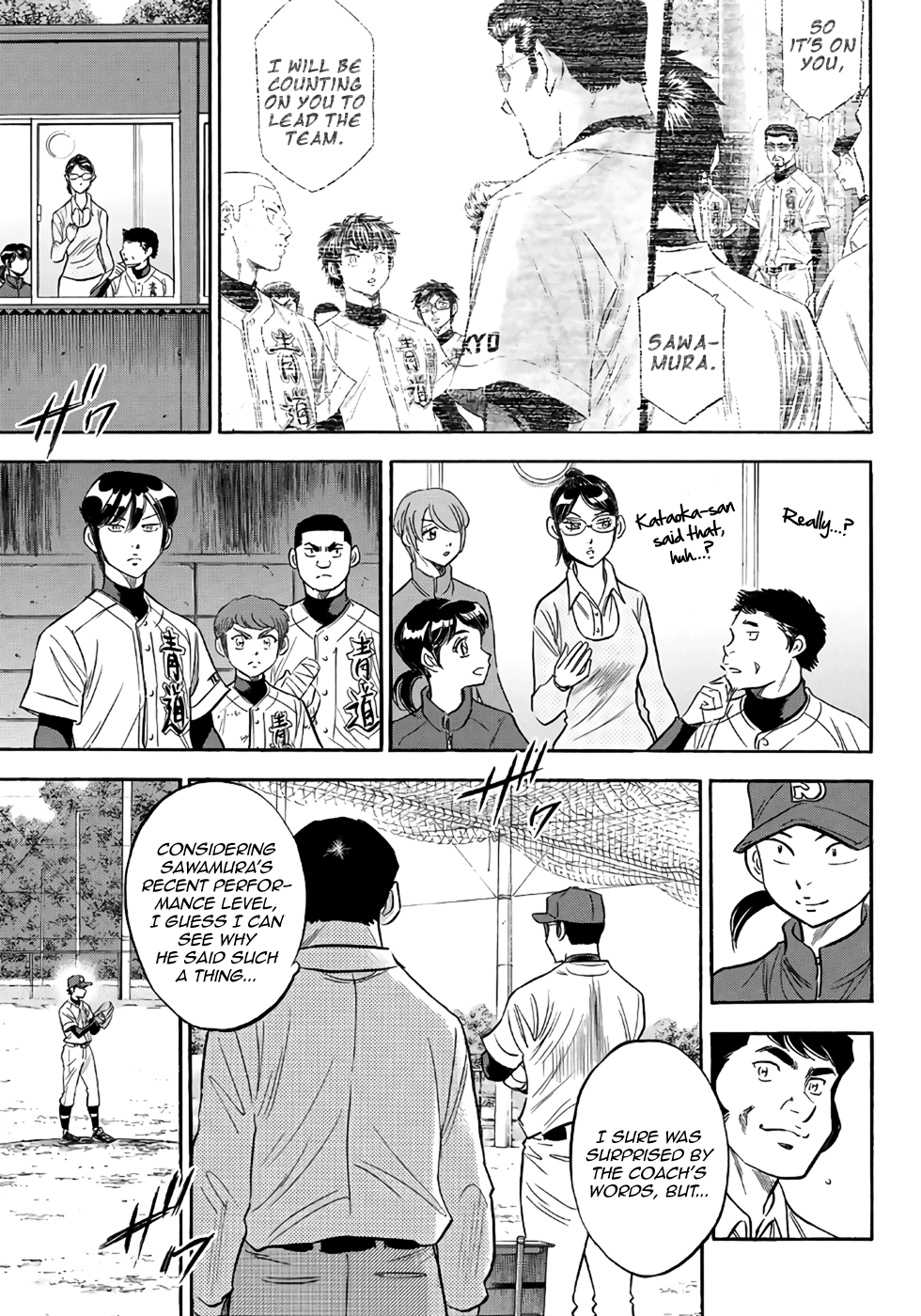 Daiya no A - Act II Chapter 121 page 8 - Chapter 121: The Southpaw With Moving Pitches