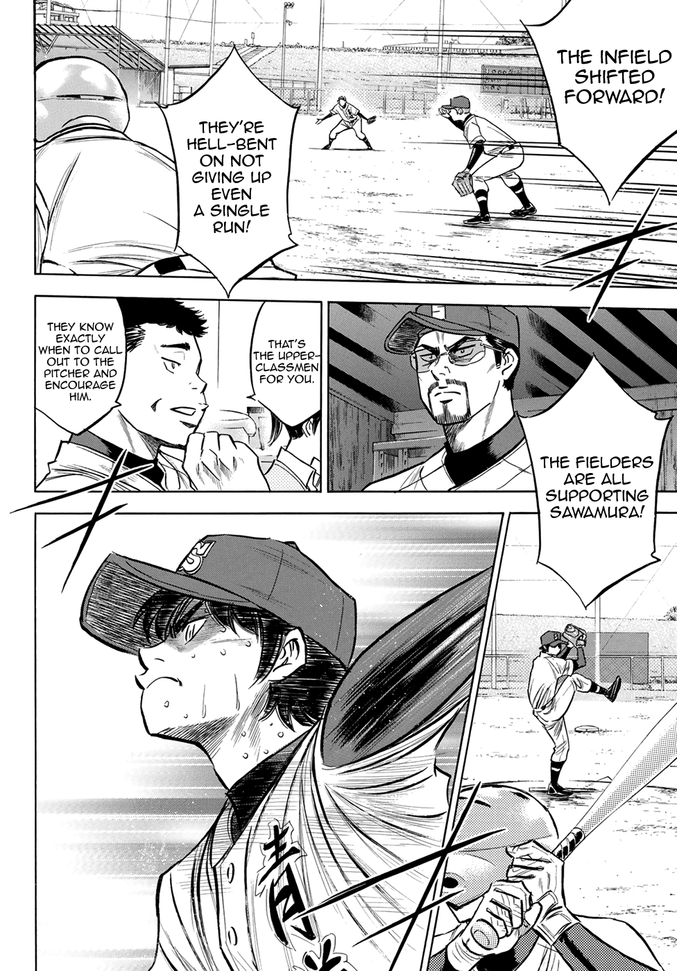 Daiya no A - Act II Chapter 125 page 16 - Chapter 125: Blind Turd of a Base Coach