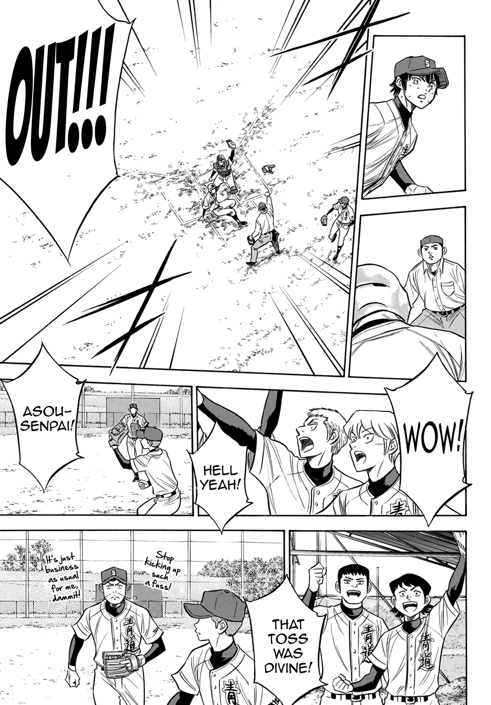 Daiya no A - Act II Chapter 125 page 19 - Chapter 125: Blind Turd of a Base Coach