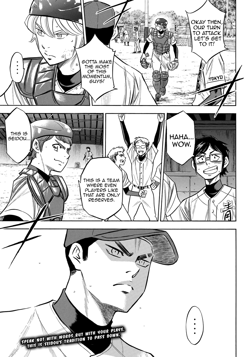 Daiya no A - Act II Chapter 125 page 21 - Chapter 125: Blind Turd of a Base Coach