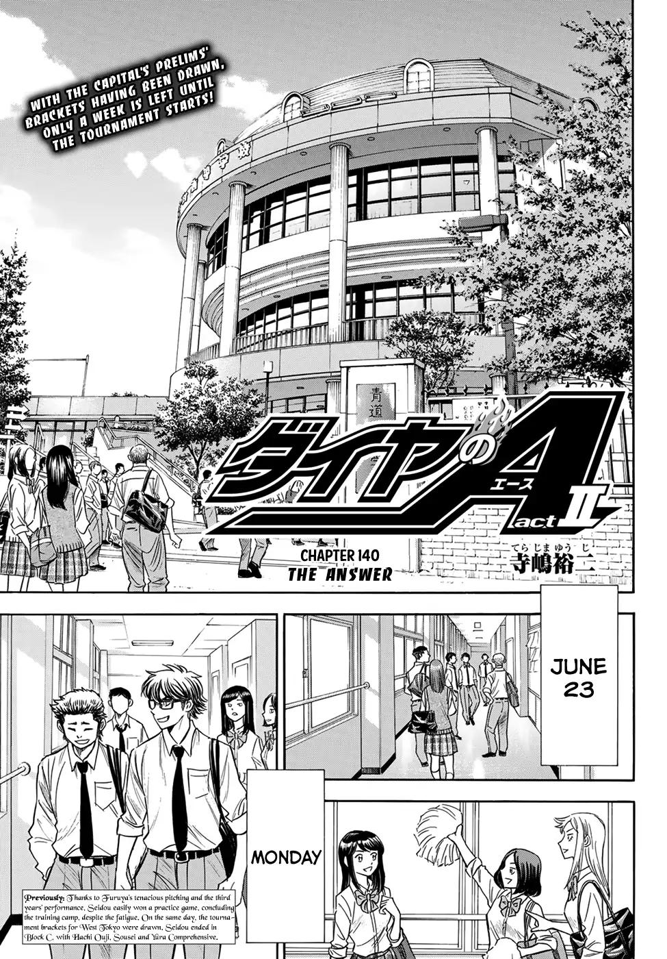 Daiya no A - Act II Chapter 140 page 1 - Chapter 140