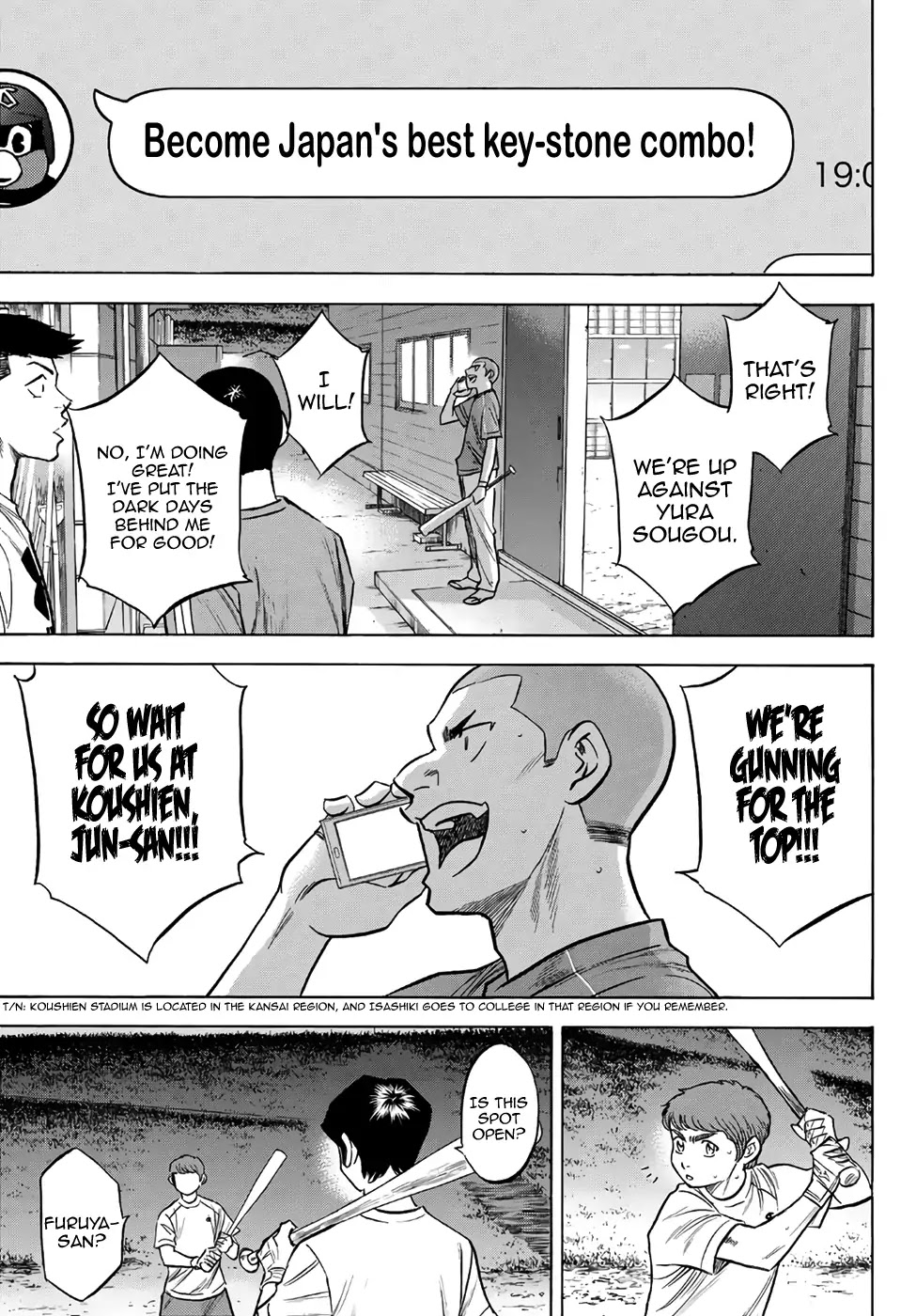 Daiya no A - Act II Chapter 145 page 15 - Chapter 145: Pep-Talk