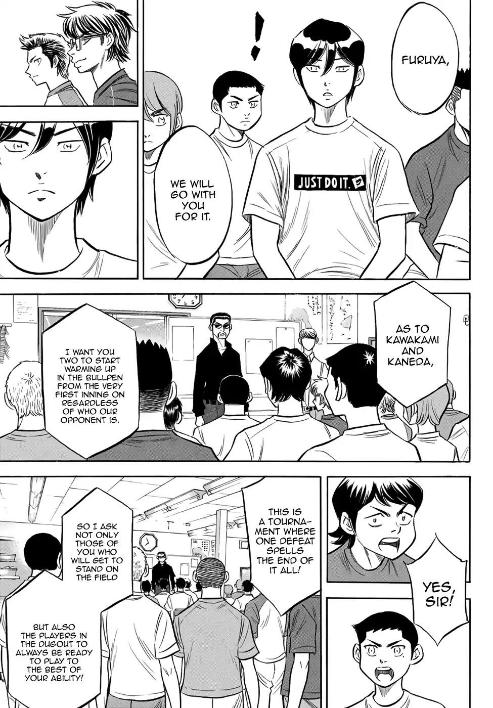 Daiya no A - Act II Chapter 145 page 7 - Chapter 145: Pep-Talk