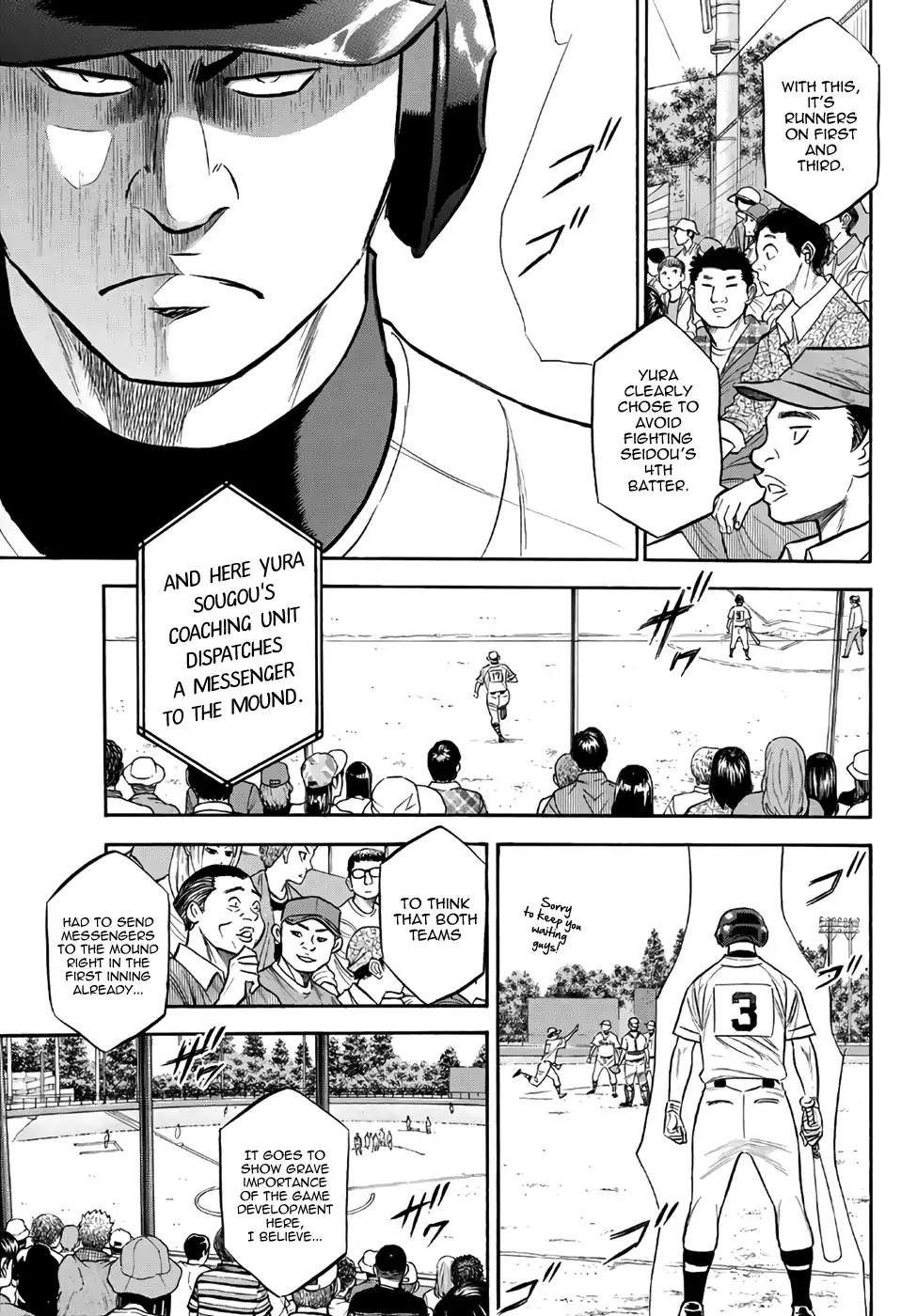 Daiya no A - Act II Chapter 151 page 3 - Chapter 151: The Same Pitch