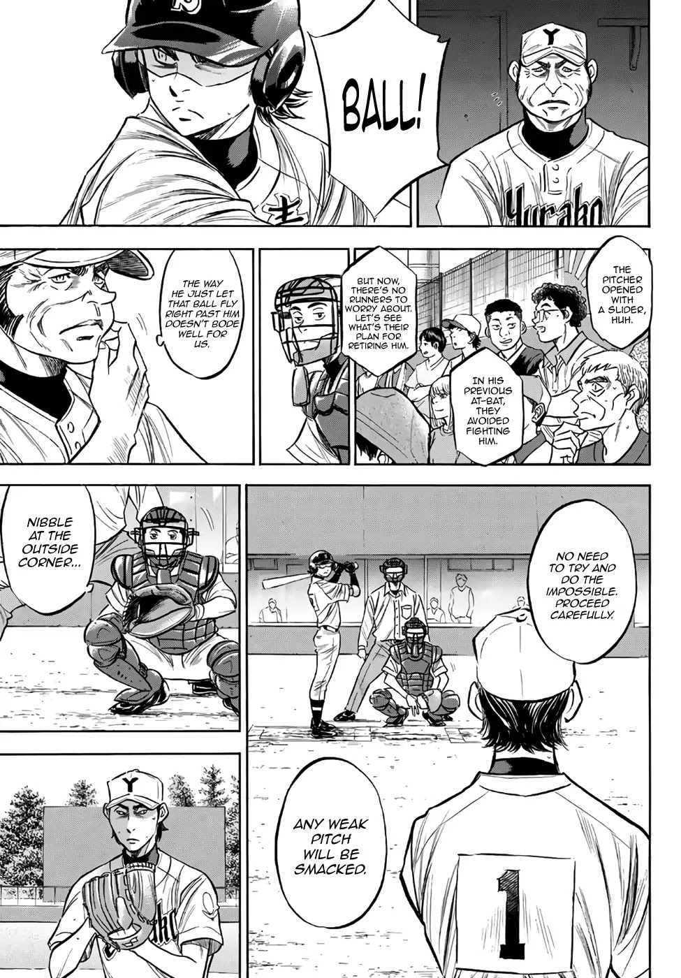 Daiya no A - Act II Chapter 155 page 13 - Chapter 155: The All-Out Seidou