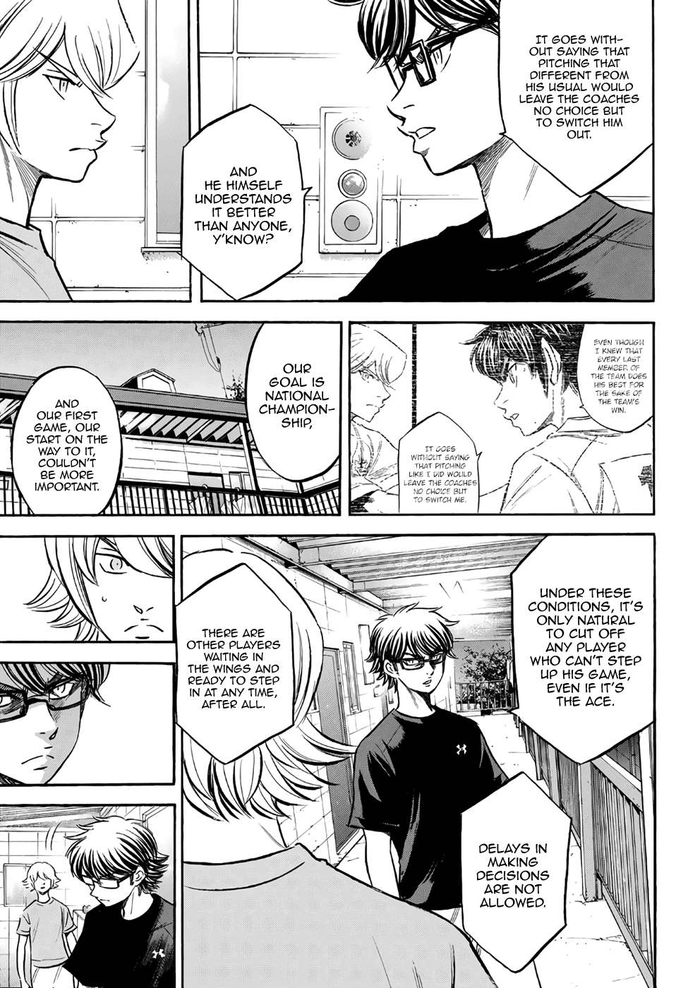 Daiya no A - Act II Chapter 159 page 15 - Chapter 159: So Long as the Team Keeps Winning