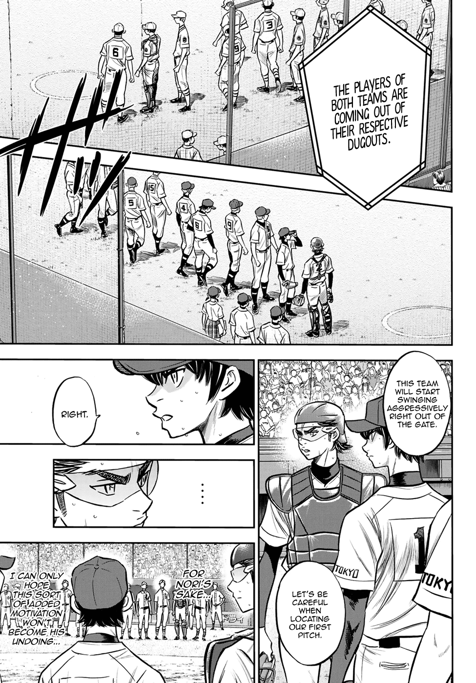 Daiya no A - Act II Chapter 223 page 16 - Chapter 223: The Choice of the Team