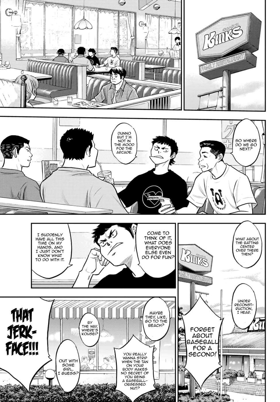 Daiya no A - Act II Chapter 267 page 15 - Chapter 267: The Two Pitchers' Start
