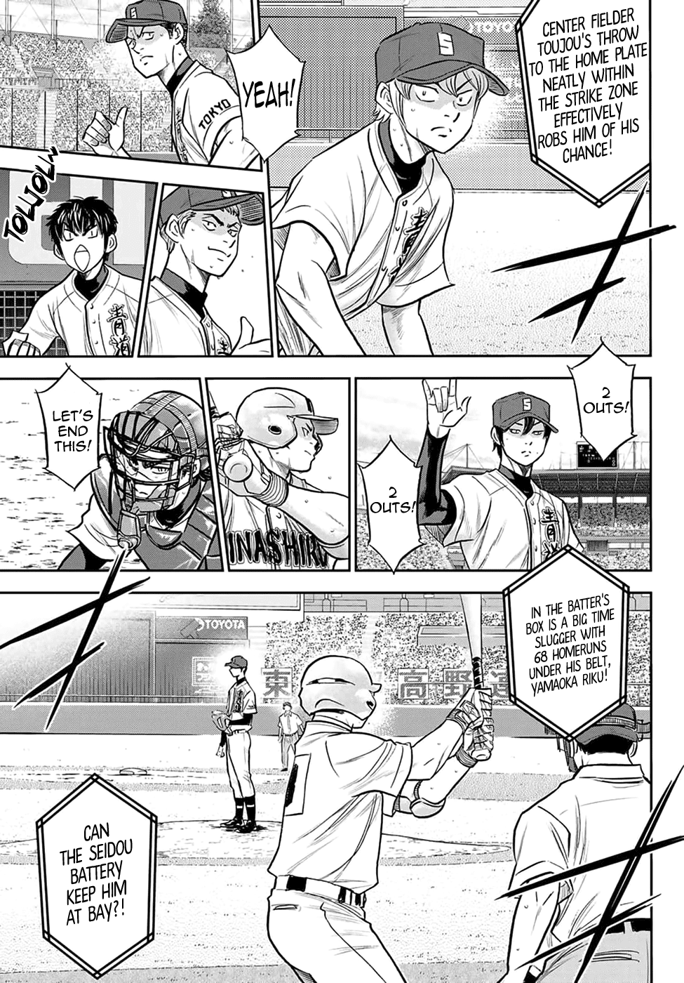 Daiya no A - Act II Chapter 267 page 9 - Chapter 267: The Two Pitchers' Start