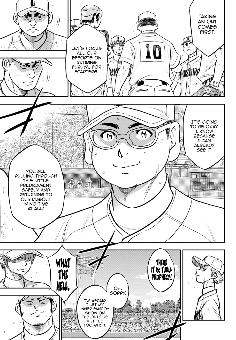Daiya no A - Act II Chapter 283 page 13 - Chapter 283: The Team I Admire