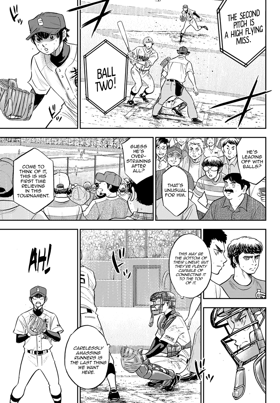 Daiya no A - Act II Chapter 288 page 11 - Chapter 288: Deep Breaths on the Mound