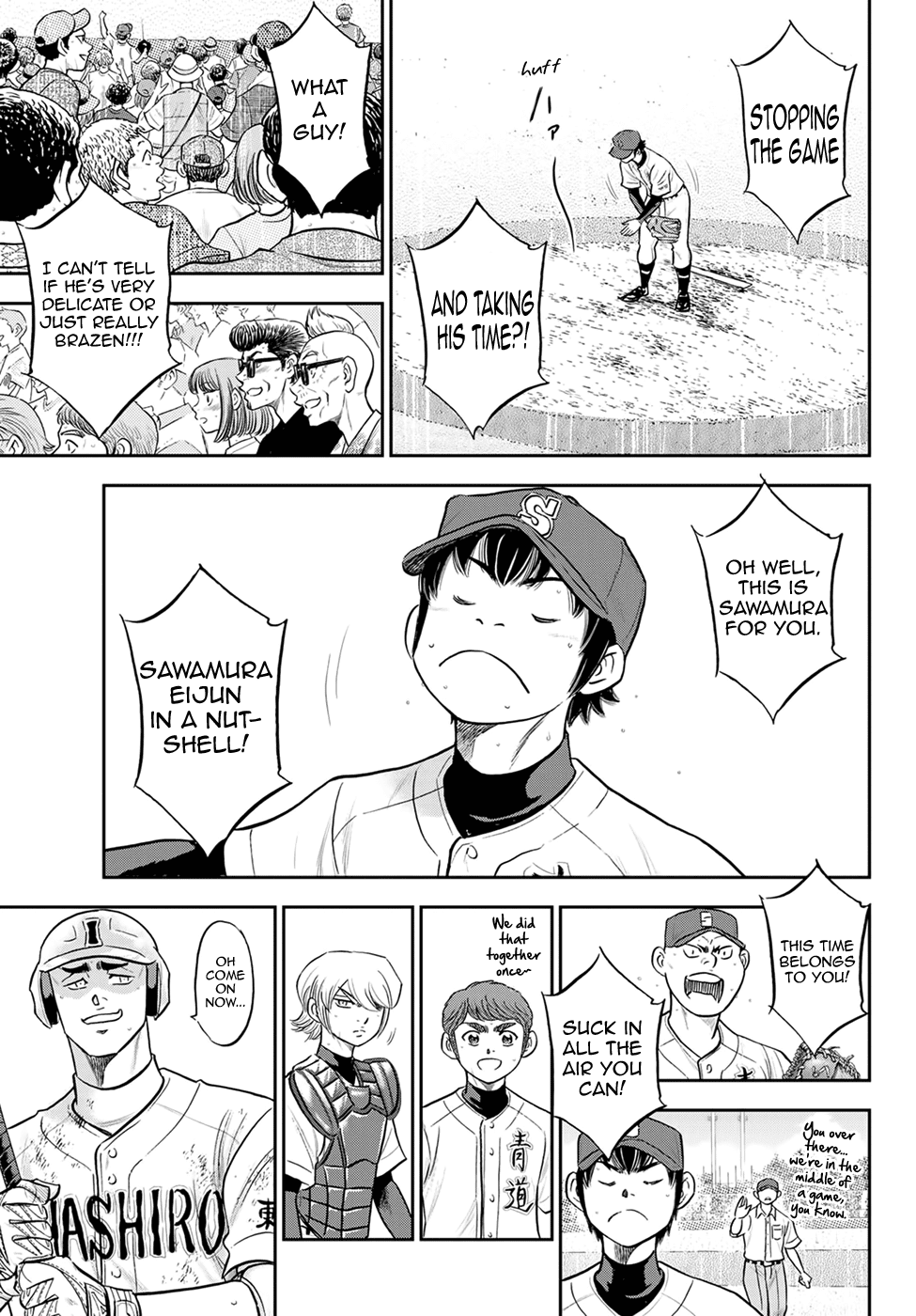 Daiya no A - Act II Chapter 288 page 13 - Chapter 288: Deep Breaths on the Mound