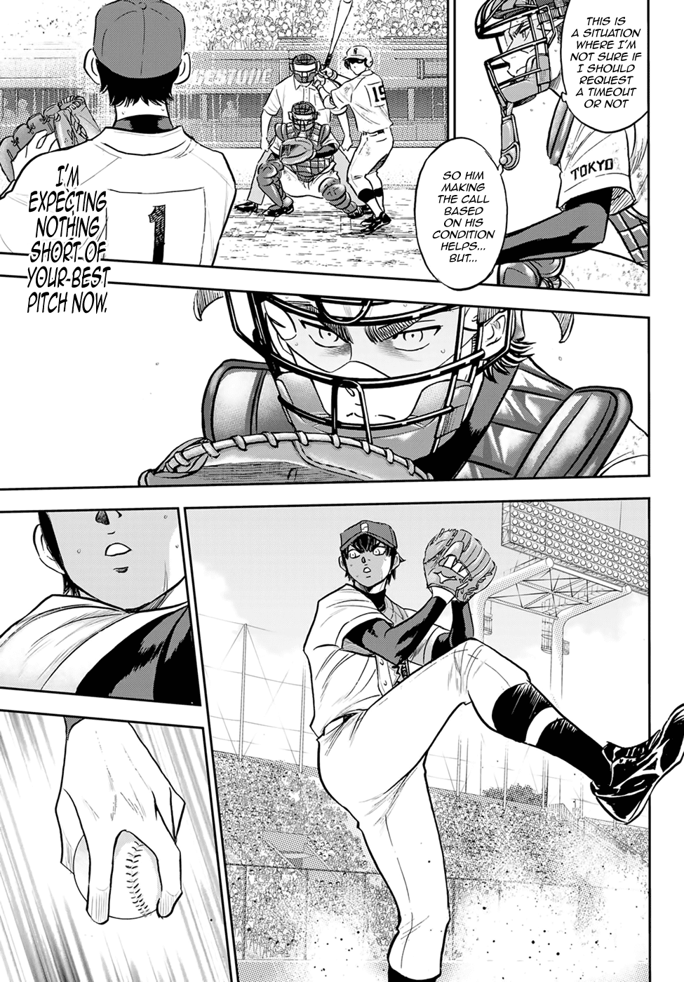 Daiya no A - Act II Chapter 288 page 15 - Chapter 288: Deep Breaths on the Mound