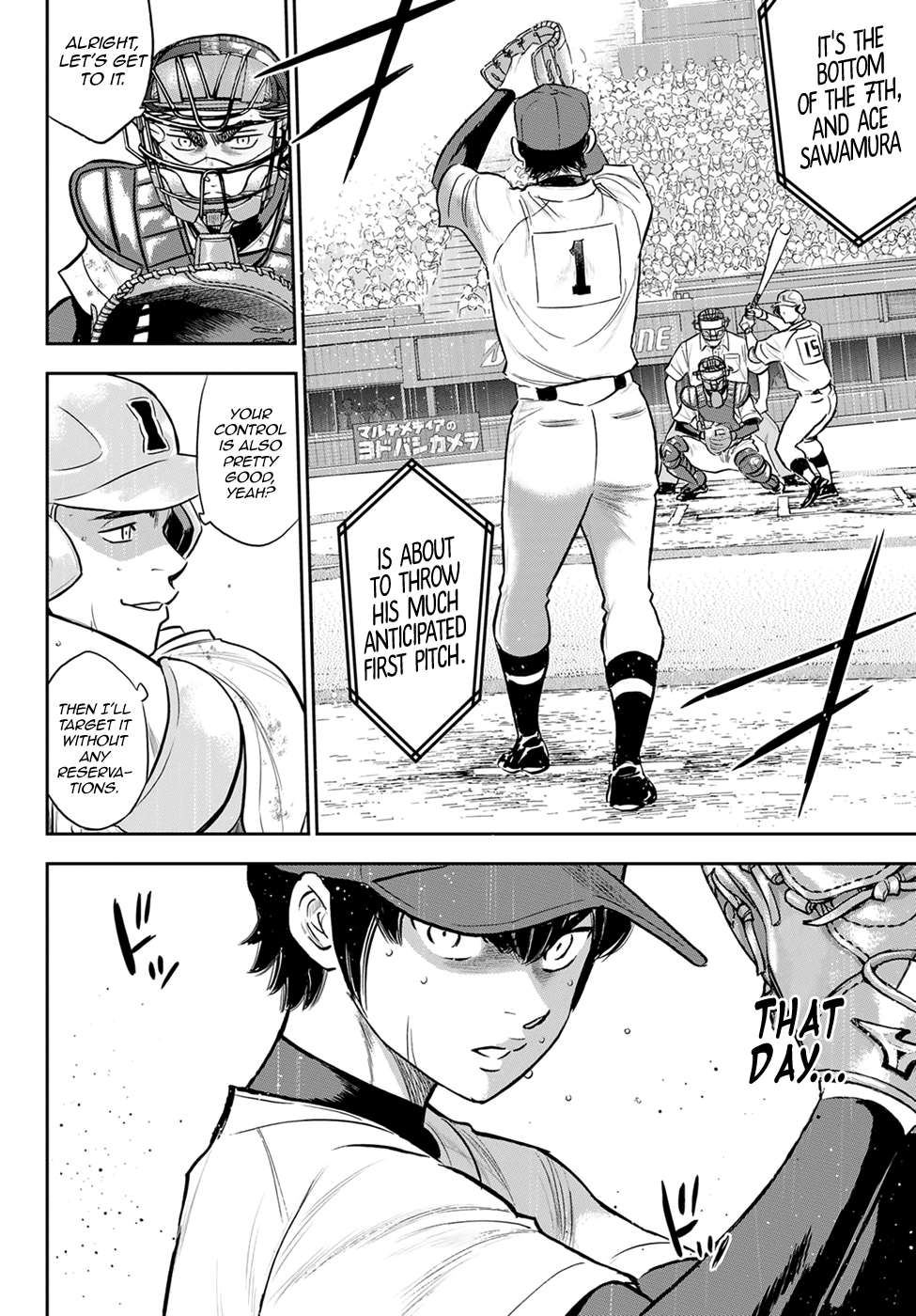 Daiya no A - Act II Chapter 288 page 6 - Chapter 288: Deep Breaths on the Mound