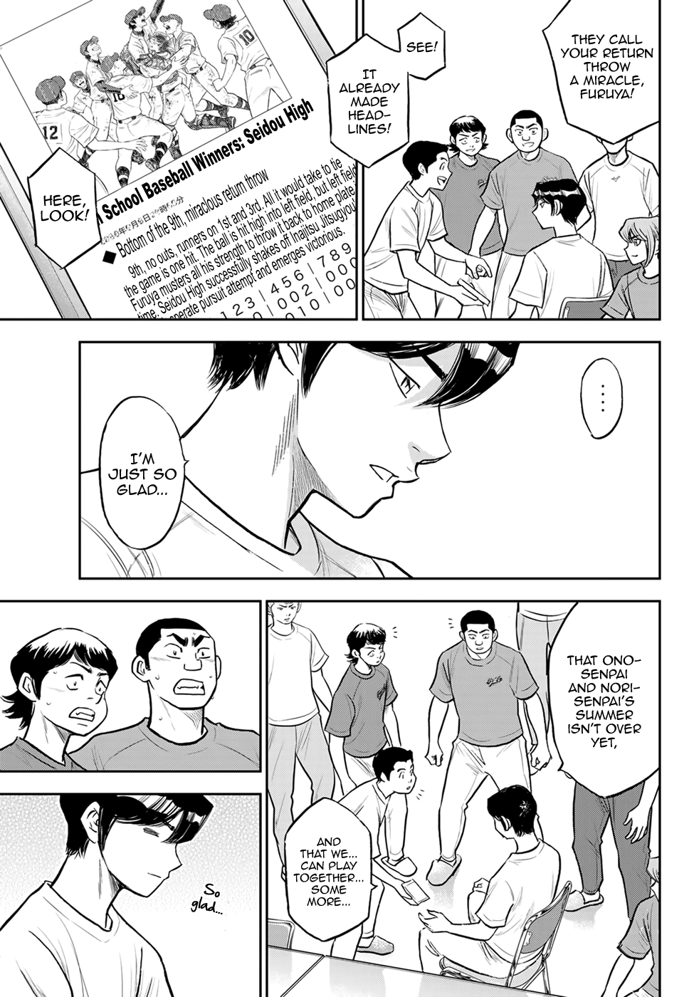 Daiya no A - Act II Chapter 307 page 9 - Chapter 307: Let's Meet at Koushien