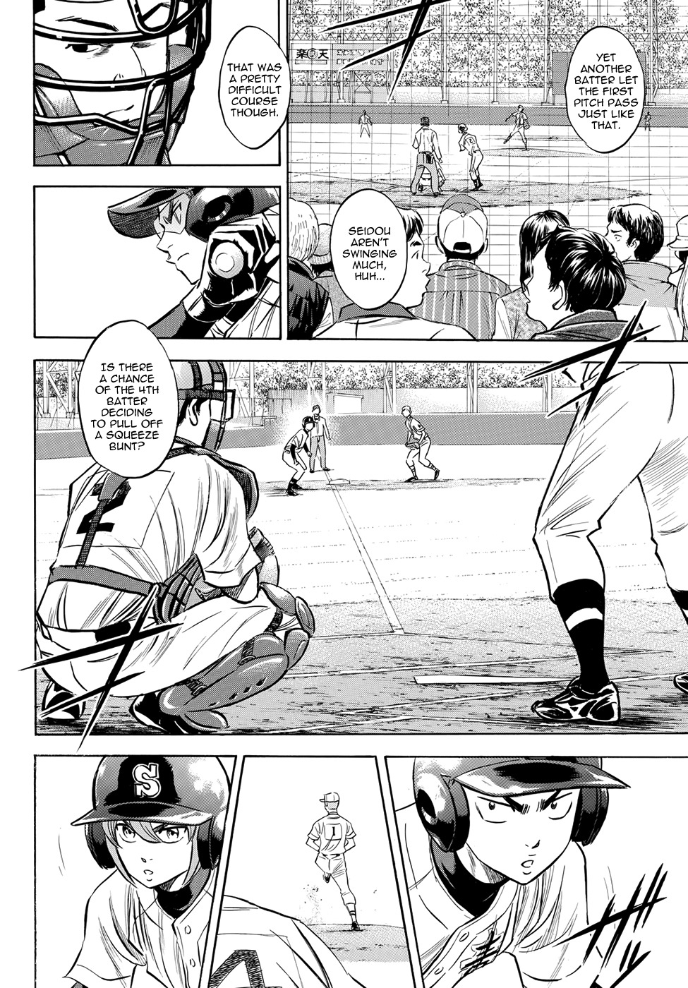 Daiya no A - Act II Chapter 38 page 10 - Chapter 38: The First Inning's Offense and Defense