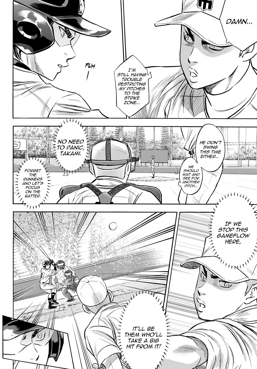Daiya no A - Act II Chapter 38 page 12 - Chapter 38: The First Inning's Offense and Defense