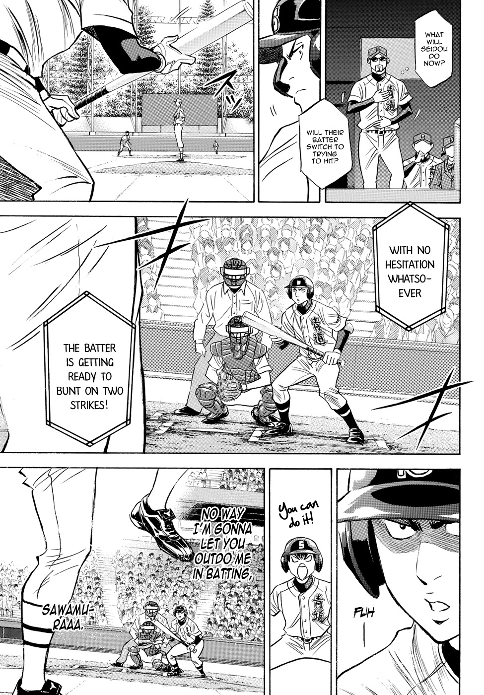 Daiya no A - Act II Chapter 44 page 11 - Chapter 44: The Energetic Guy on Base