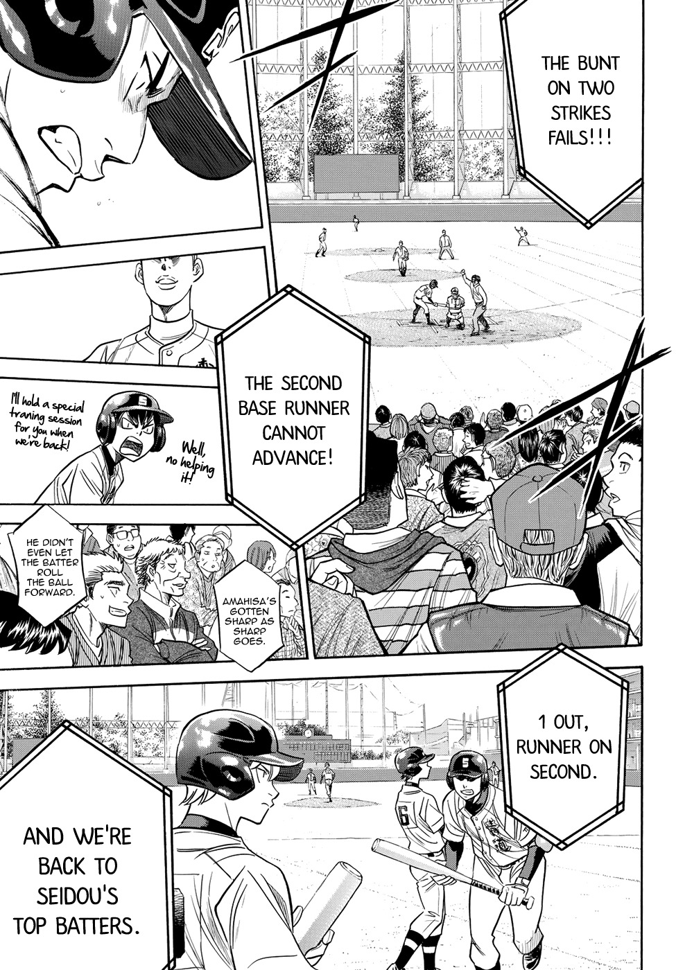 Daiya no A - Act II Chapter 44 page 13 - Chapter 44: The Energetic Guy on Base