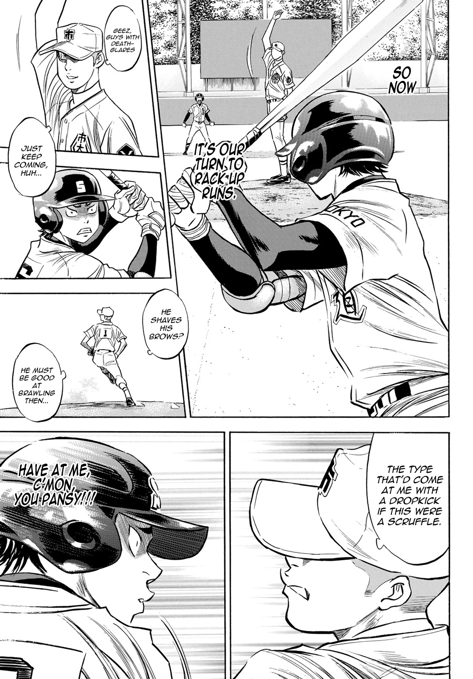 Daiya no A - Act II Chapter 44 page 15 - Chapter 44: The Energetic Guy on Base