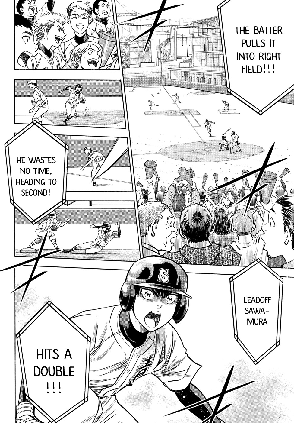 Daiya no A - Act II Chapter 44 page 6 - Chapter 44: The Energetic Guy on Base