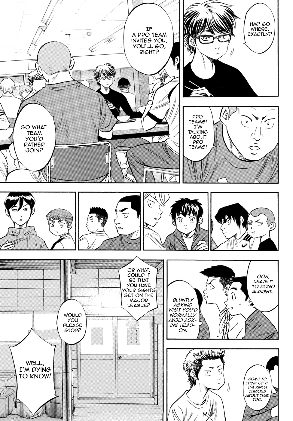 Daiya no A - Act II Chapter 79 page 17 - Chapter 79: Sights on the Major League
