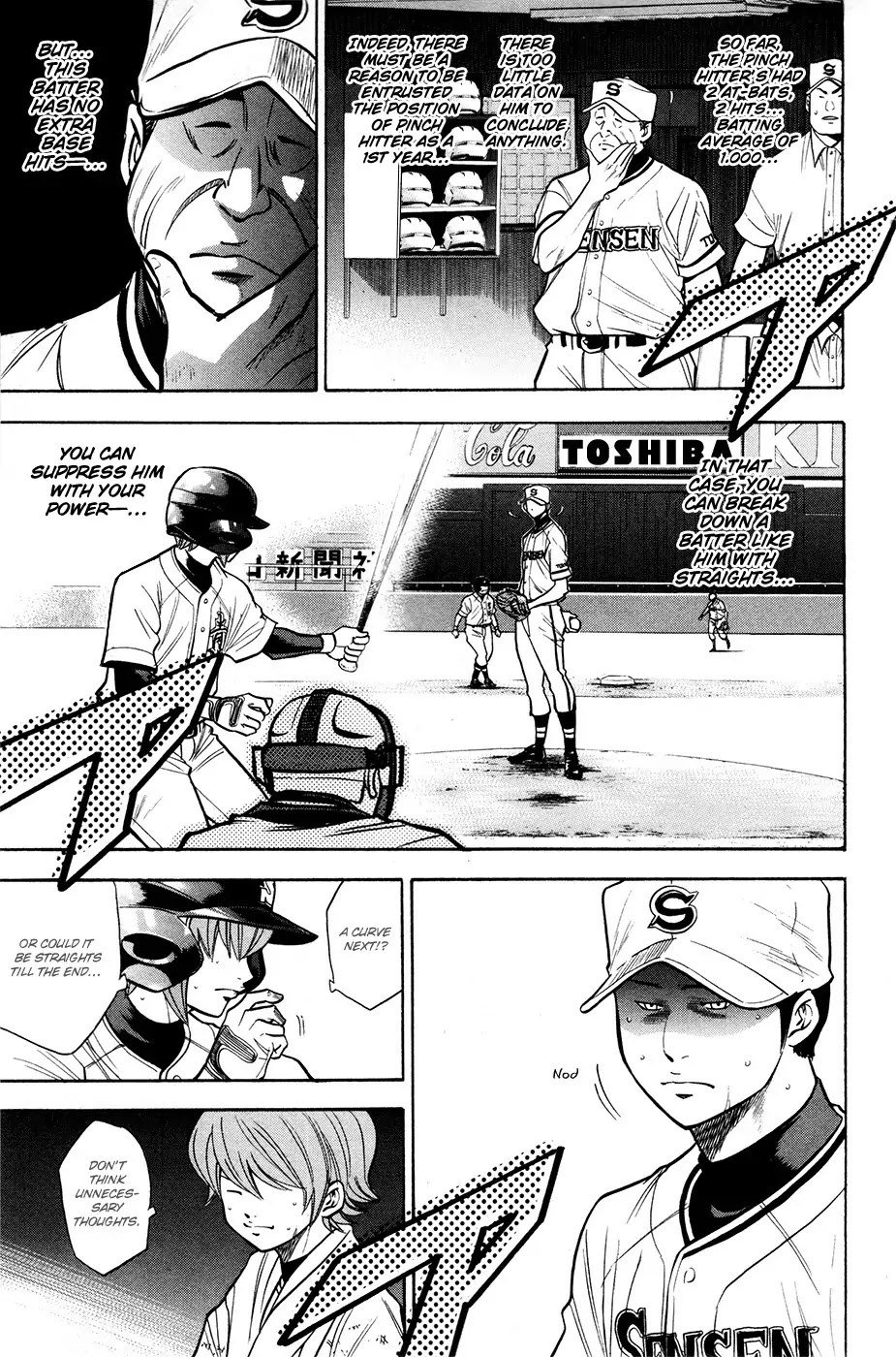 Daiya no A Chapter 128 page 10 - Chapter 128 : Inning Report