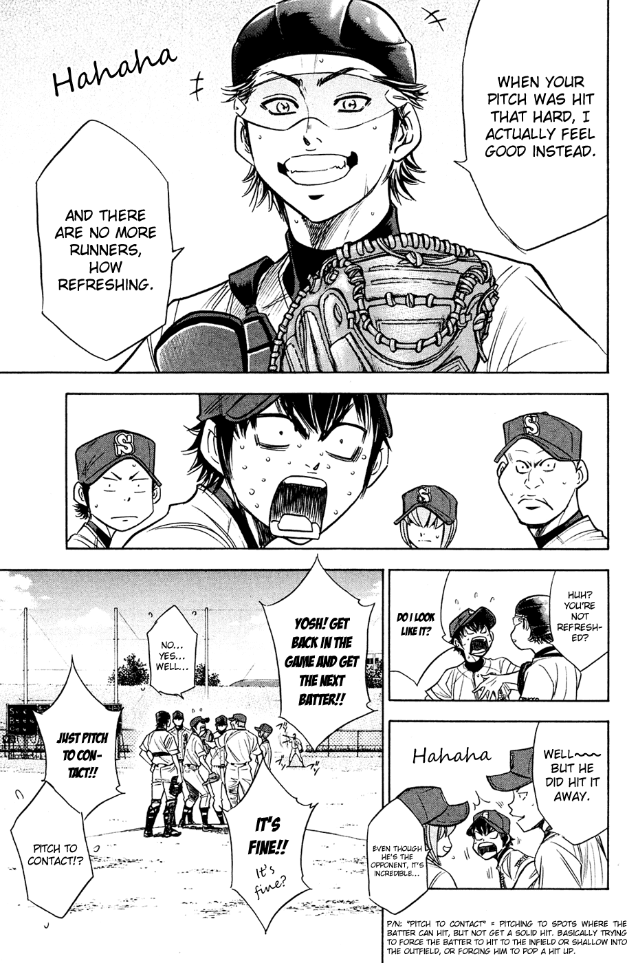 Daiya no A Chapter 215 page 19 - Chapter 215: Do It Or Run Away