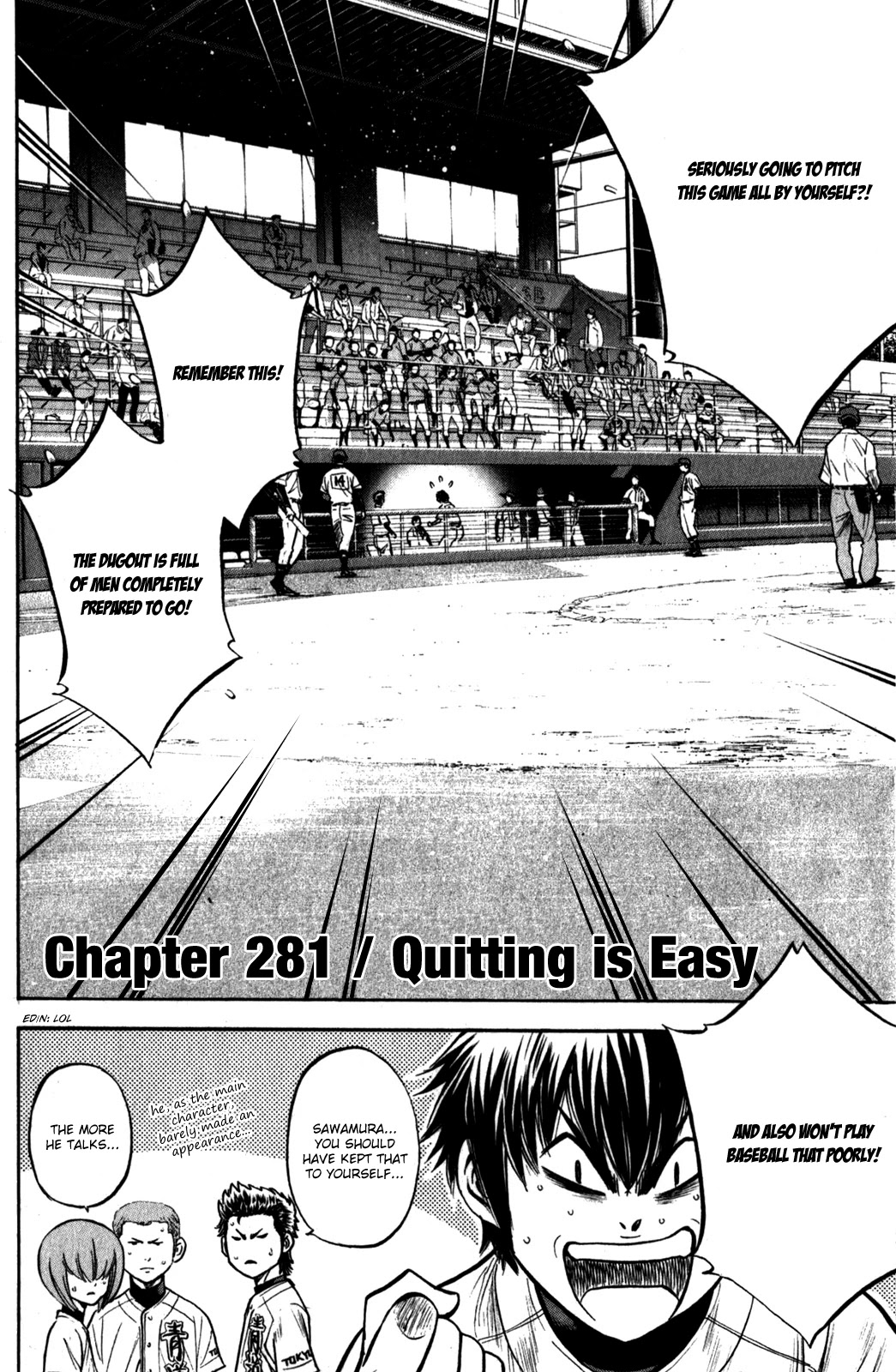 Daiya no A Chapter 281 page 6 - Chapter 281: Quitting is Easy