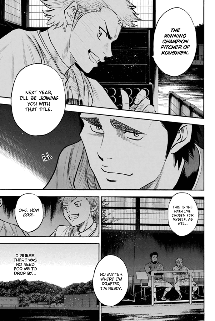 Daiya no A Chapter 315 page 19 - Chapter 315: The Cocky Underclassman