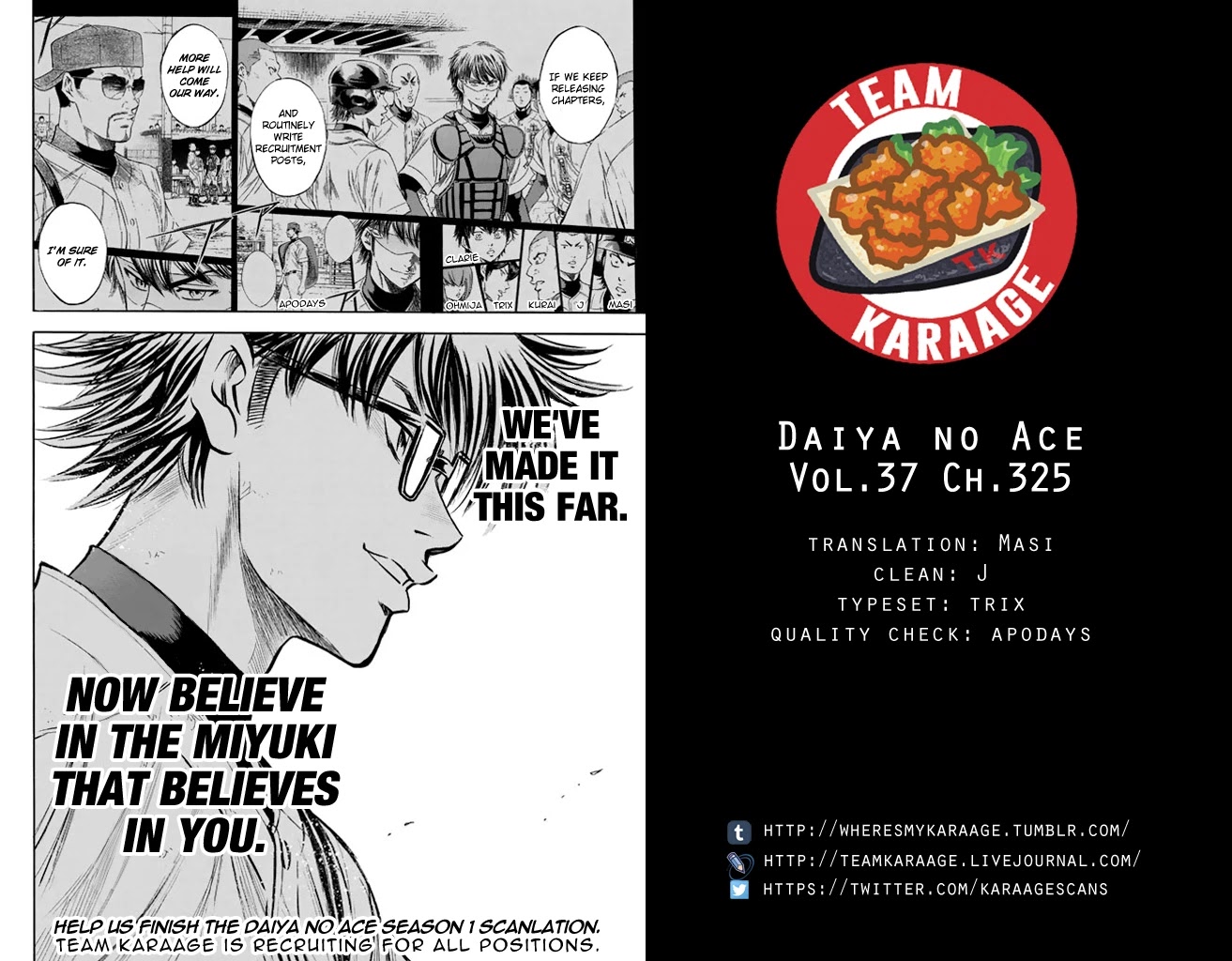 Daiya no A Chapter 325 page 21 - Chapter 325: Message