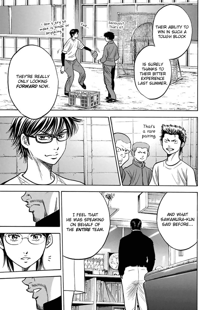 Daiya no A Chapter 327 page 19 - Chapter 327: The Team's Circumstances