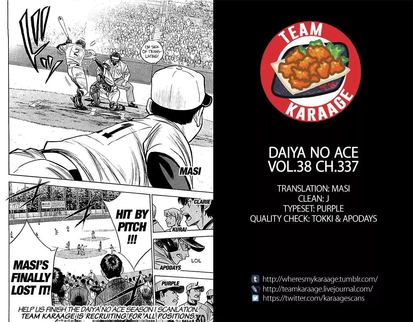 Daiya no A Chapter 337 page 19 - Chapter 337